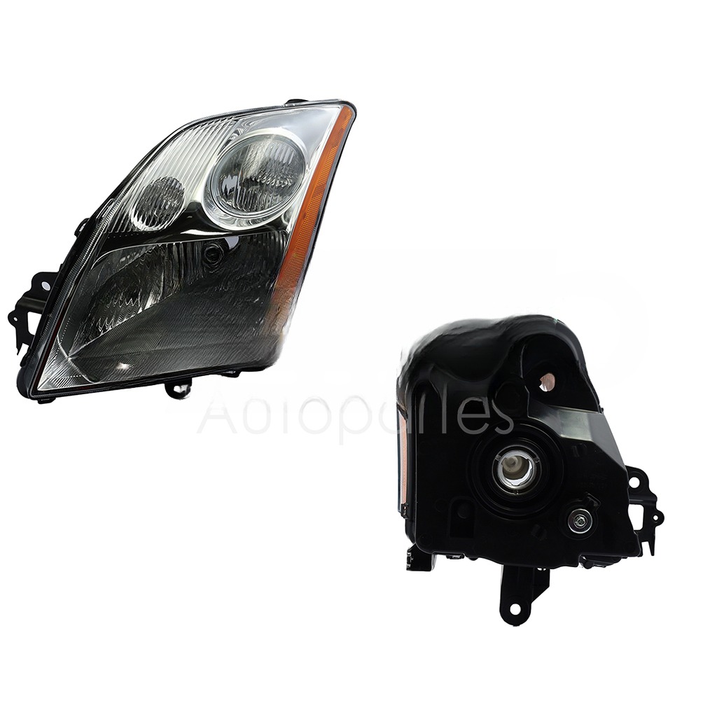 FARO IZQ F/CROMADO C/MICA AMBAR