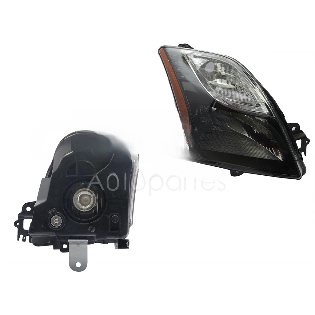 FARO DER F/NEGRO C/MICA AMBAR