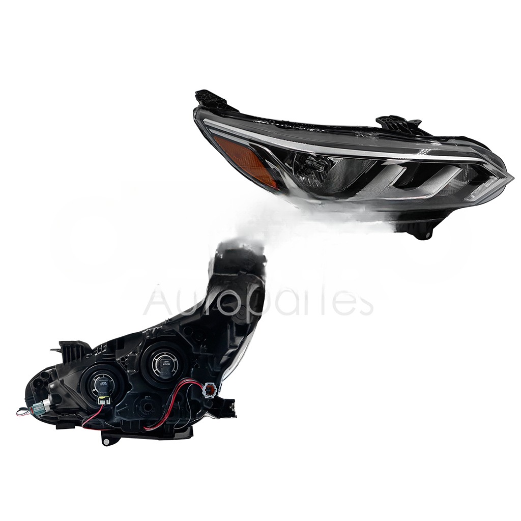 FARO DER F/CROMADO C/FILO CROMO C/MICA AMBAR