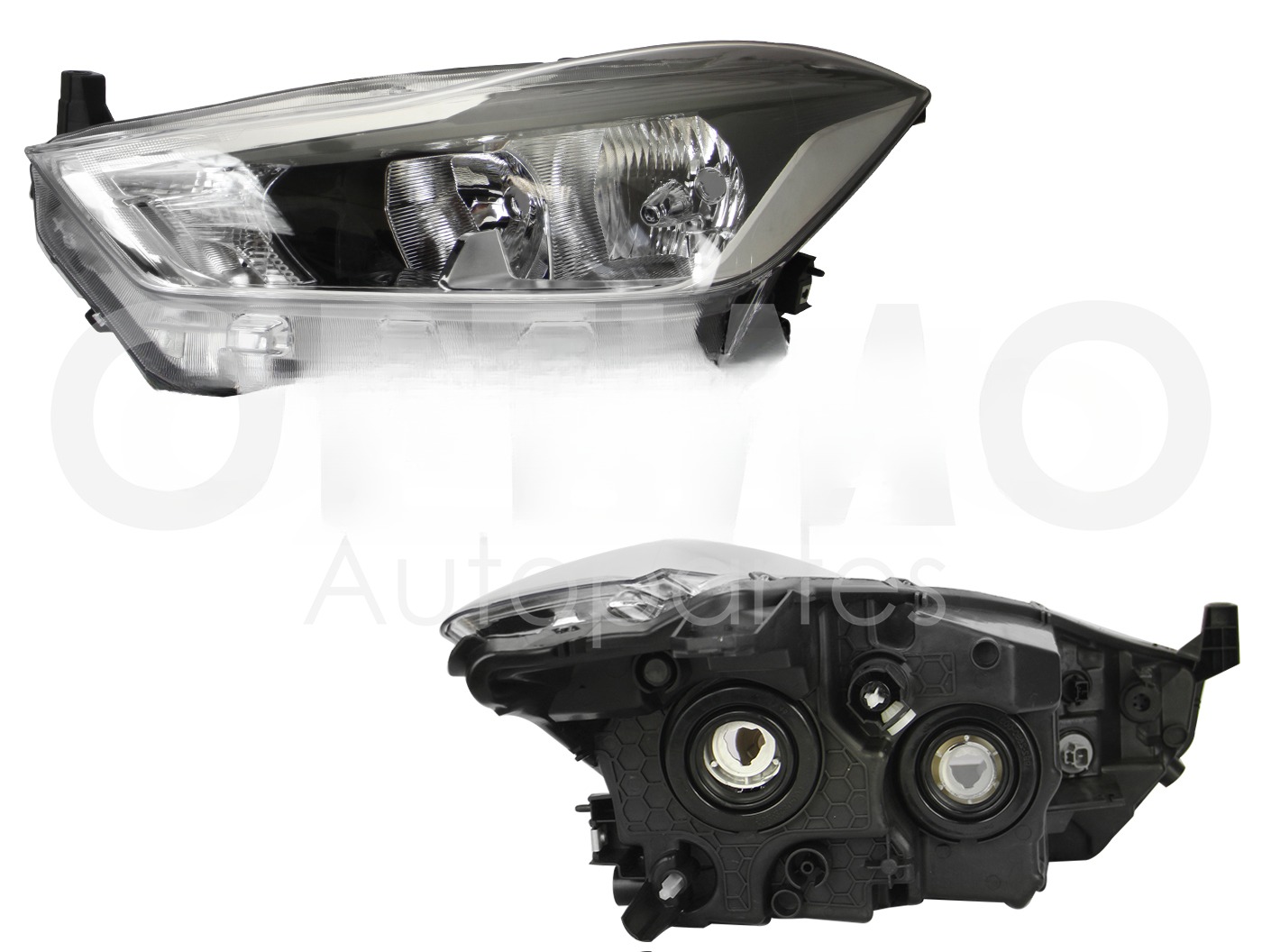 FARO IZQ F/CROMADO S/DRL