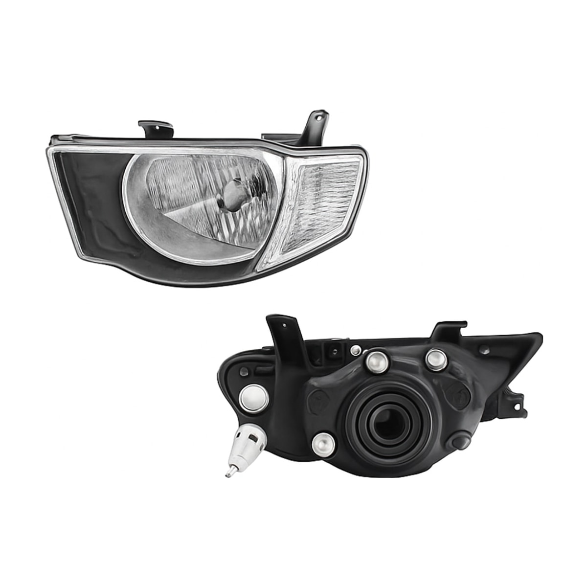 FARO IZQ F/CROMADO C/CUARTO BLANCO