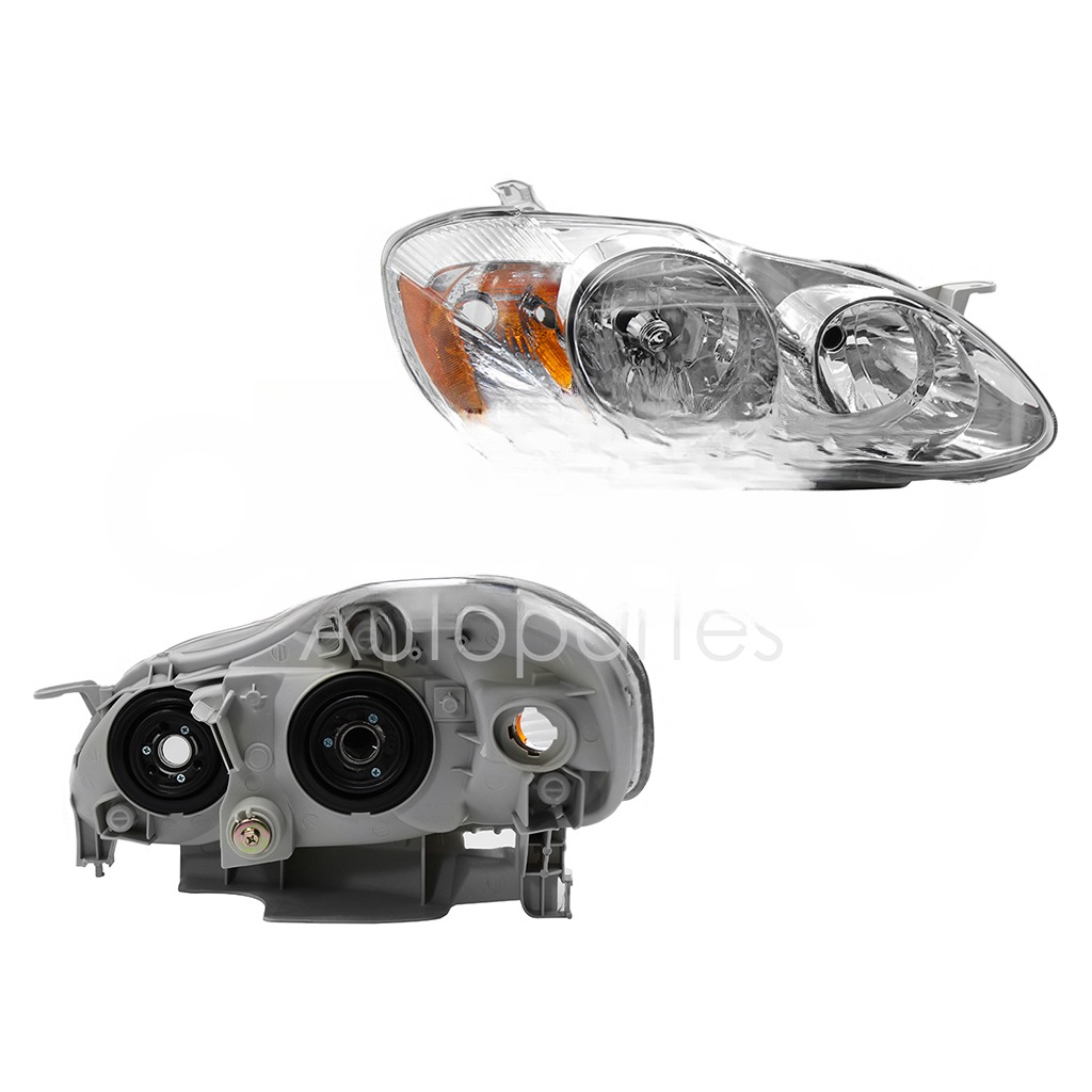 FARO DER F/CROMADO C/MICA AMBAR