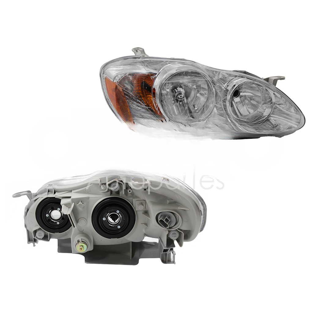 FARO DER F/CROMADO C/MICA AMBAR