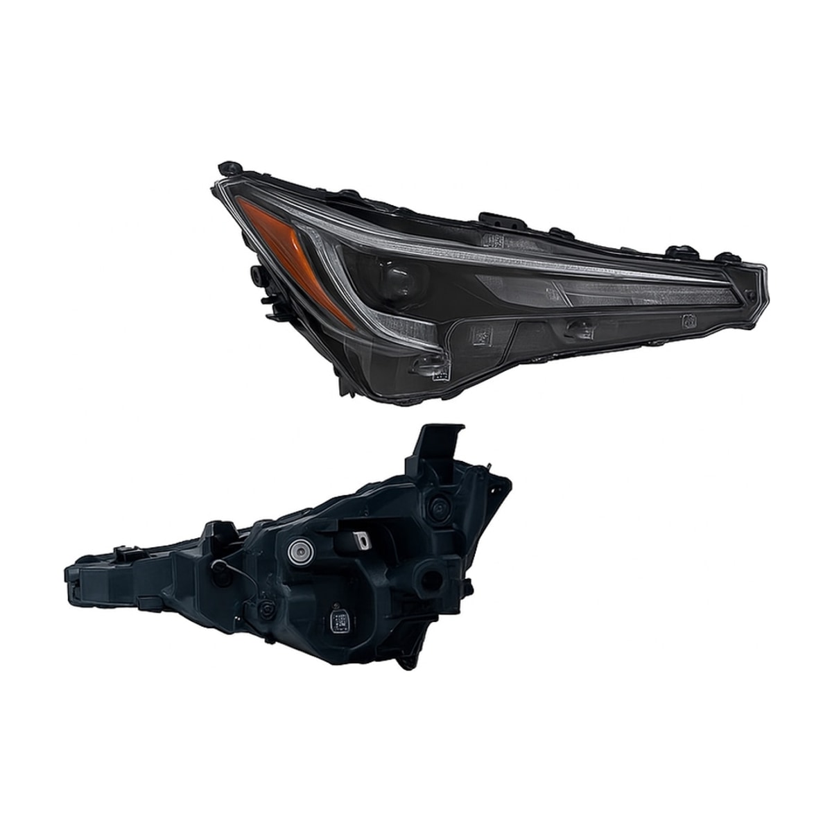 FARO DER F/NEGRO C/LED C/LUPA