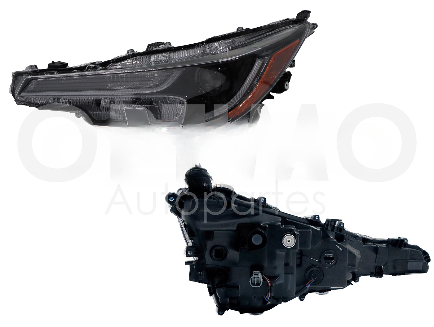 FARO IZQ F/NEGRO C/LED C/LUPA