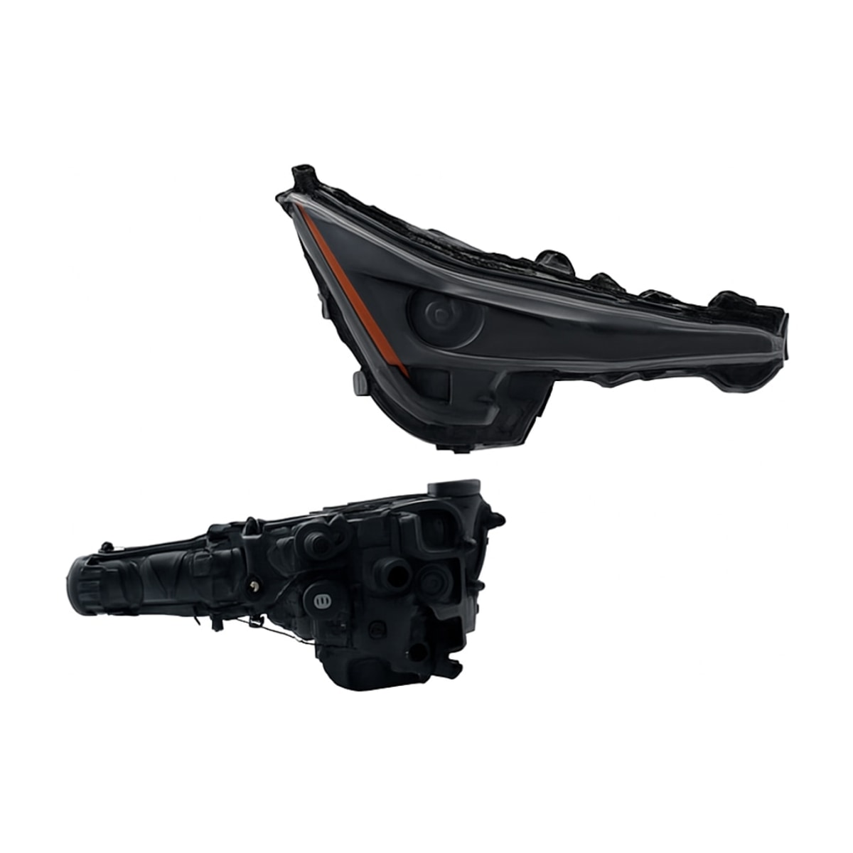 FARO DER F/NEGRO C/LED C/LUPA