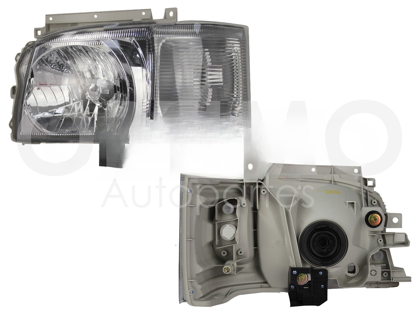 FARO IZQ F/CROMADO C/CUARTO RAYADO