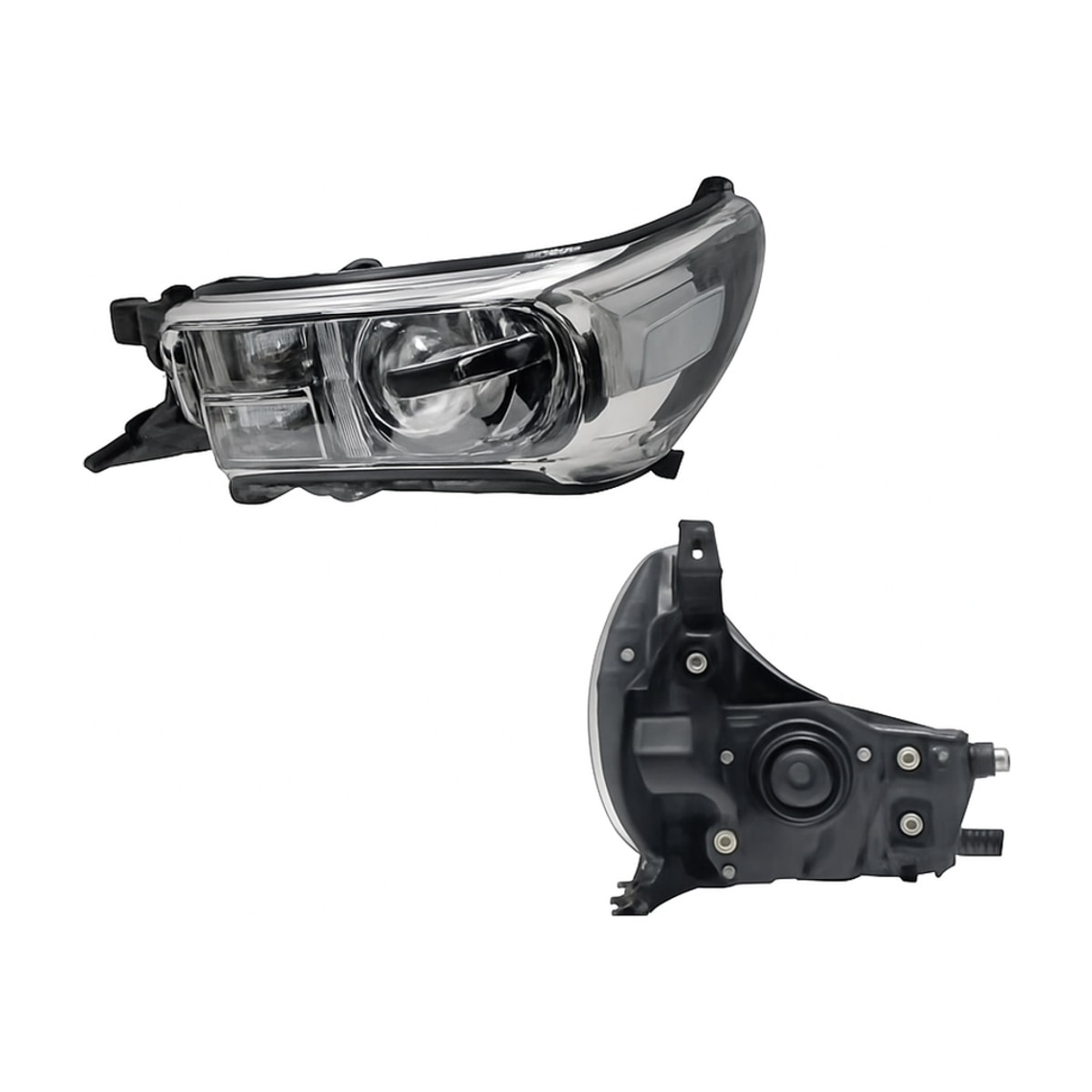 FARO IZQ F/CROMADO S/MOTOR (SENCILLA 21-24/CHASIS 21-25/DOBLE CABINA BASE 21-25)