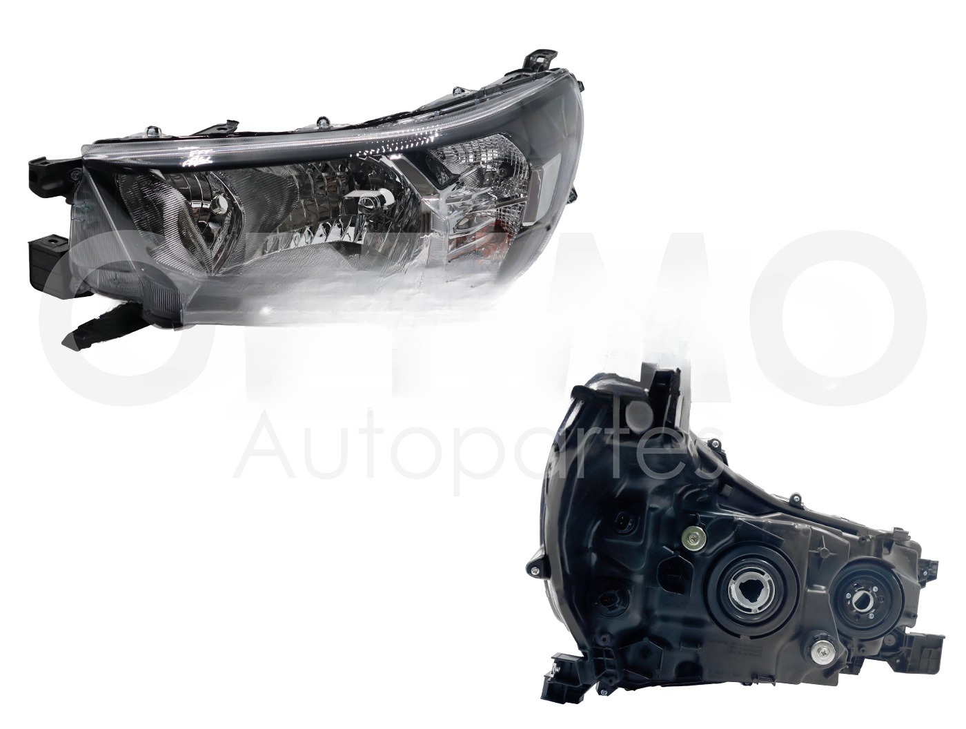 FARO IZQ FONDO CROMADO (DOBLE CABINA)