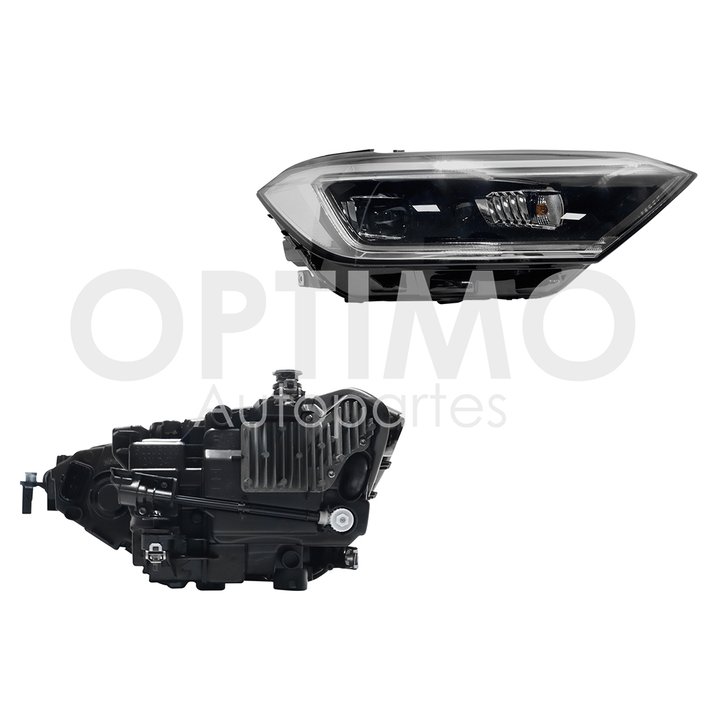 FARO DER F/NEGRO C/LED C/LUPA C/MICA BLANCA