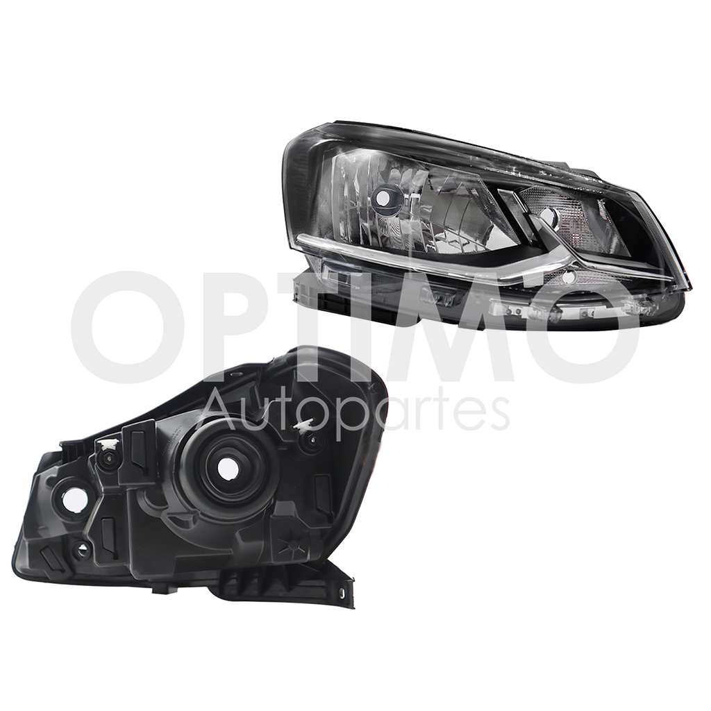 FARO DER F/NEGRO C/FILO CROMO (SEDAN/H-BACK)