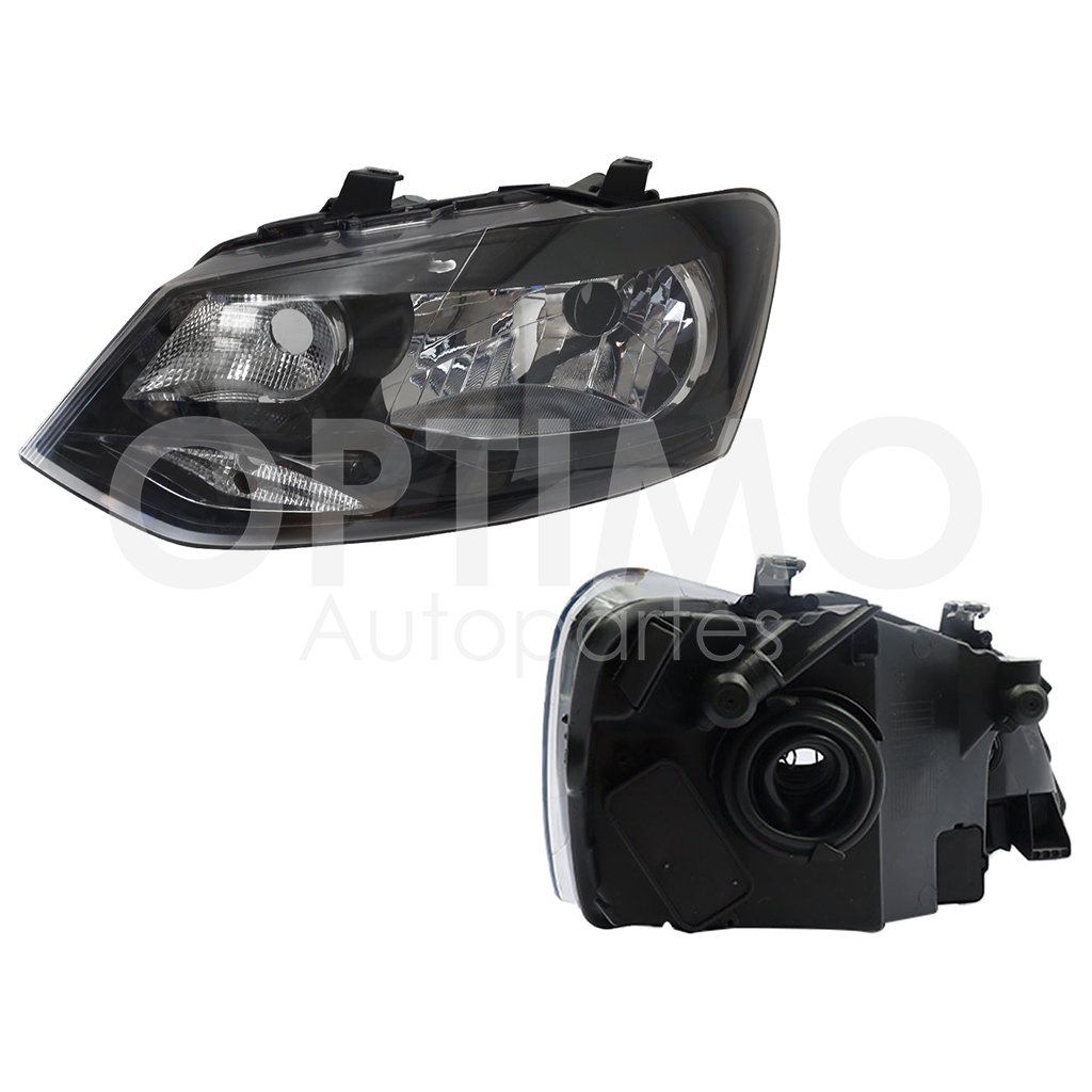FARO IZQ F/NEGRO S/MOTOR (POLO 15-16)
