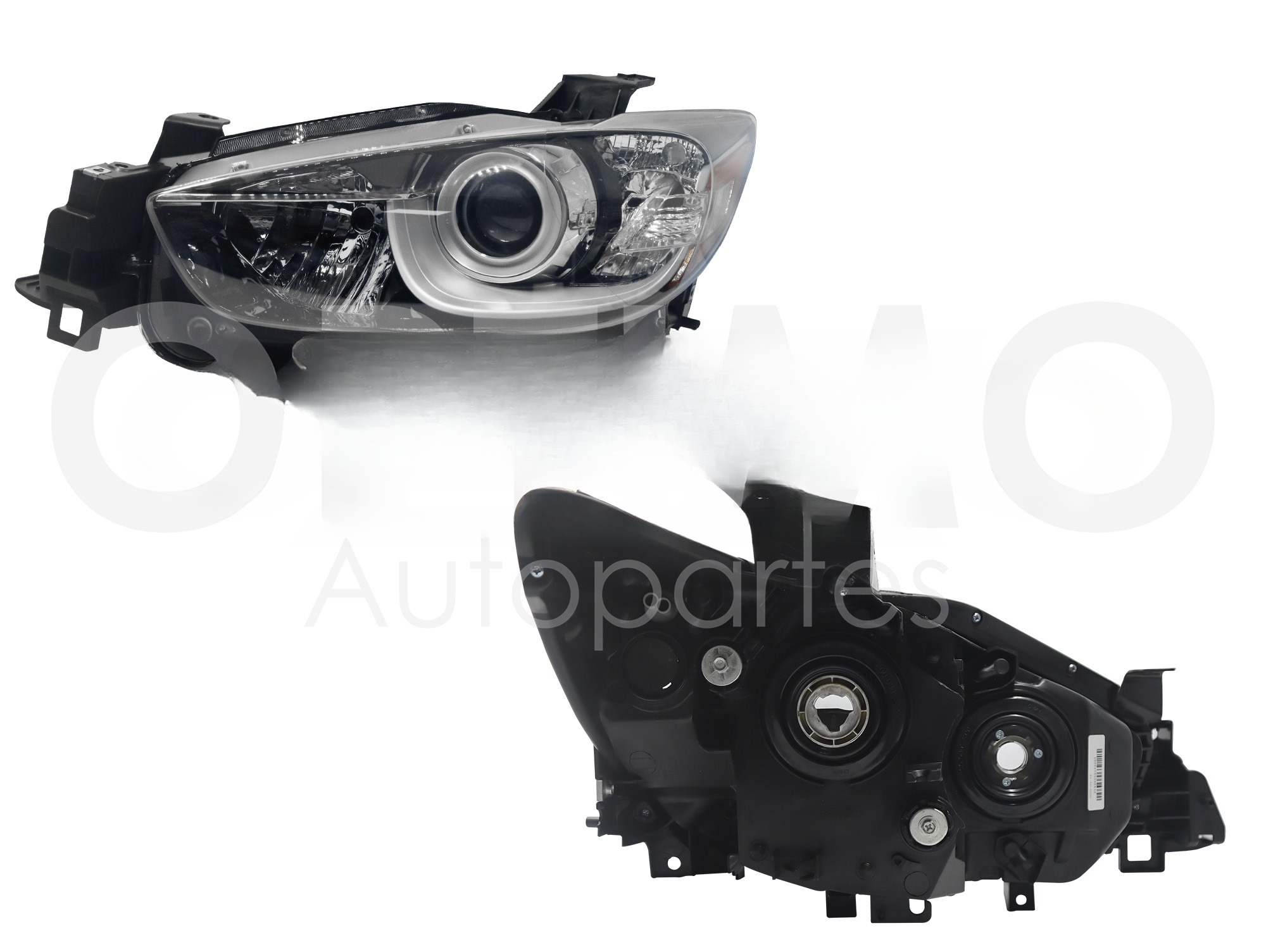 FARO IZQ F/NEGRO C/LUPA P/HALOGENO C/MICA AMBAR