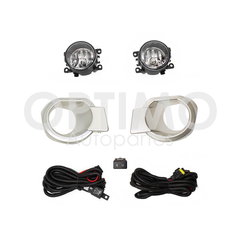 KIT FARO AUX C/CABLES C/REJILLAS GRIS C/FOCOS