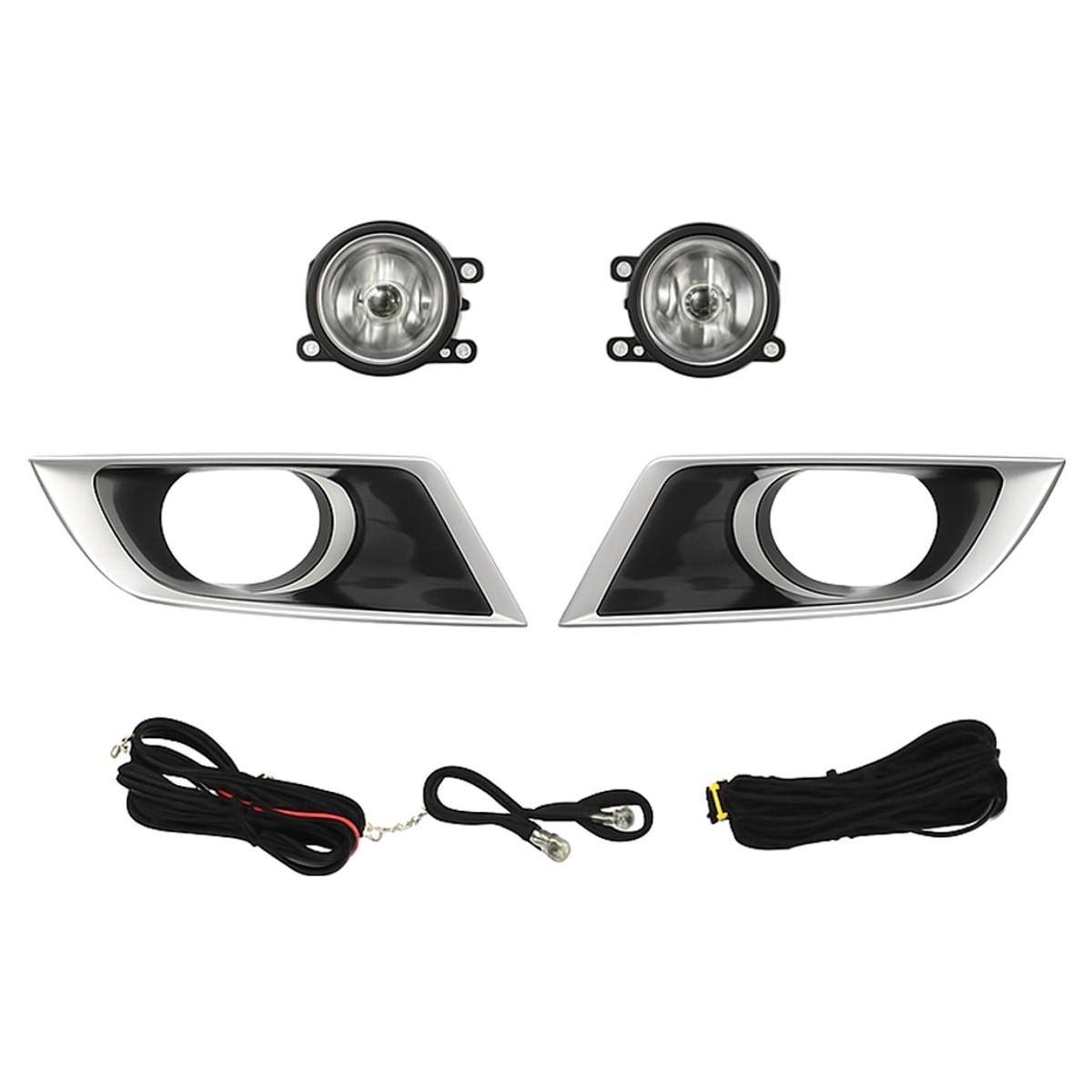 KIT FARO AUX C/CABLES C/REJILLAS PLATAS C/FOCOS (LUJO)