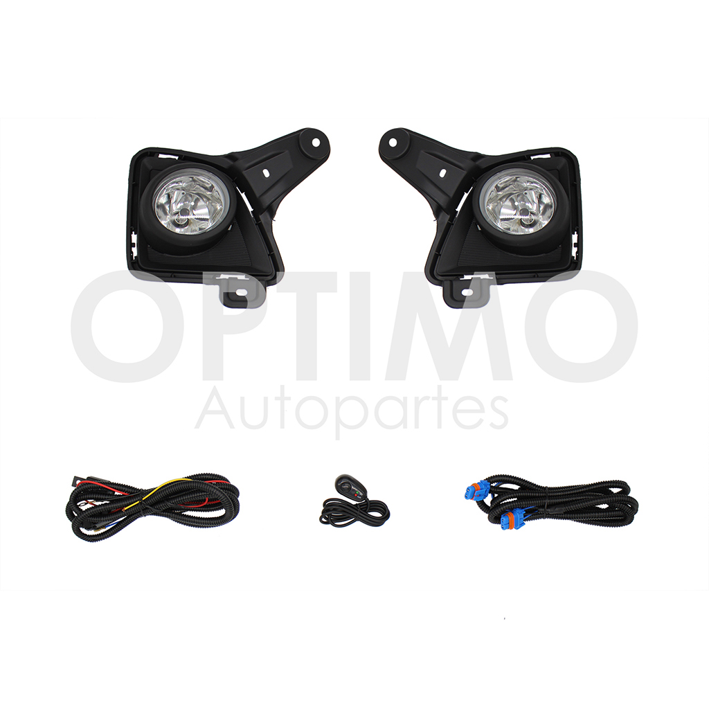 KIT FARO AUX C/CABLES C/REJILLAS NEGRAS C/FOCOS