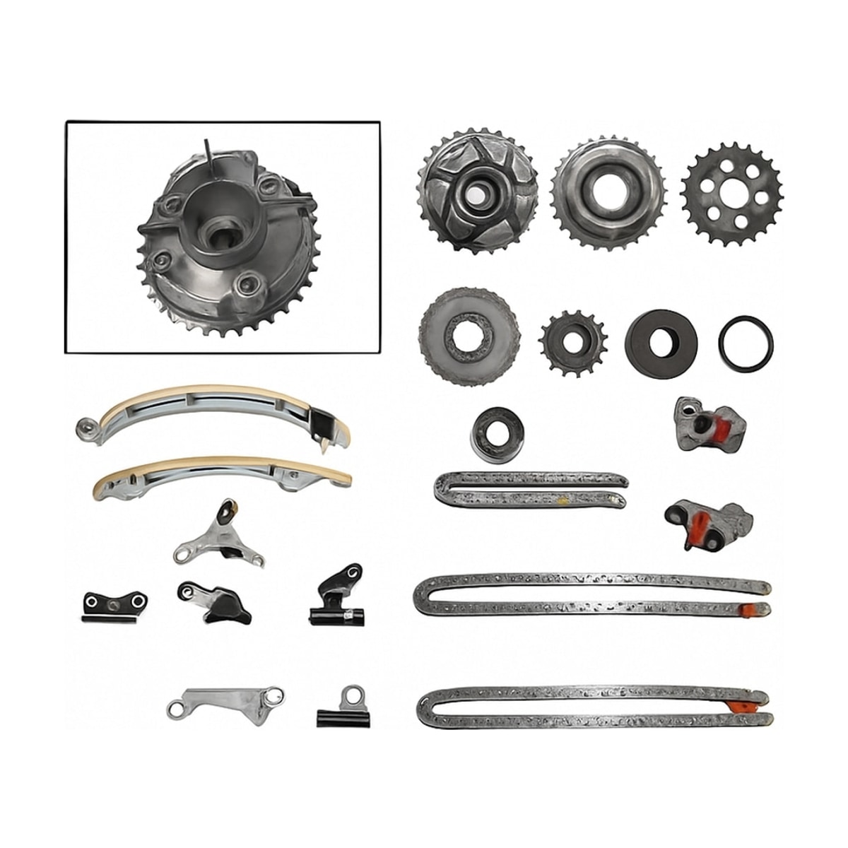 KIT DE DISTRIBUCION 17PZAS 2TR-FE C/VVT (HILUX 2.7L 06-15/TACOMA 2.7L 05-15)