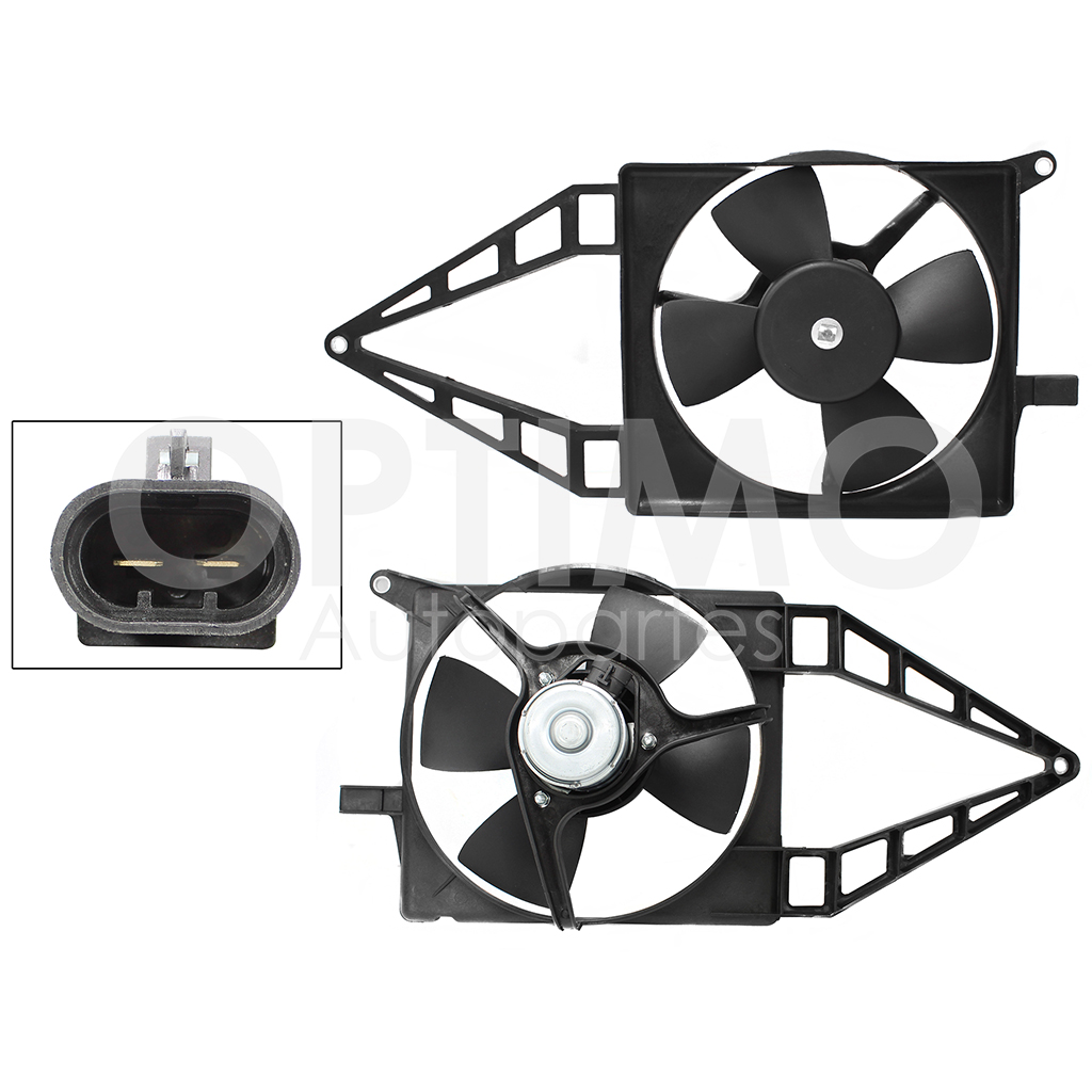 MOTOVENTILADOR COMPLETO S/AIRE C/TOLVA 2PINES S/RES (MONZA-SWING 94-12/CHEVY PIC