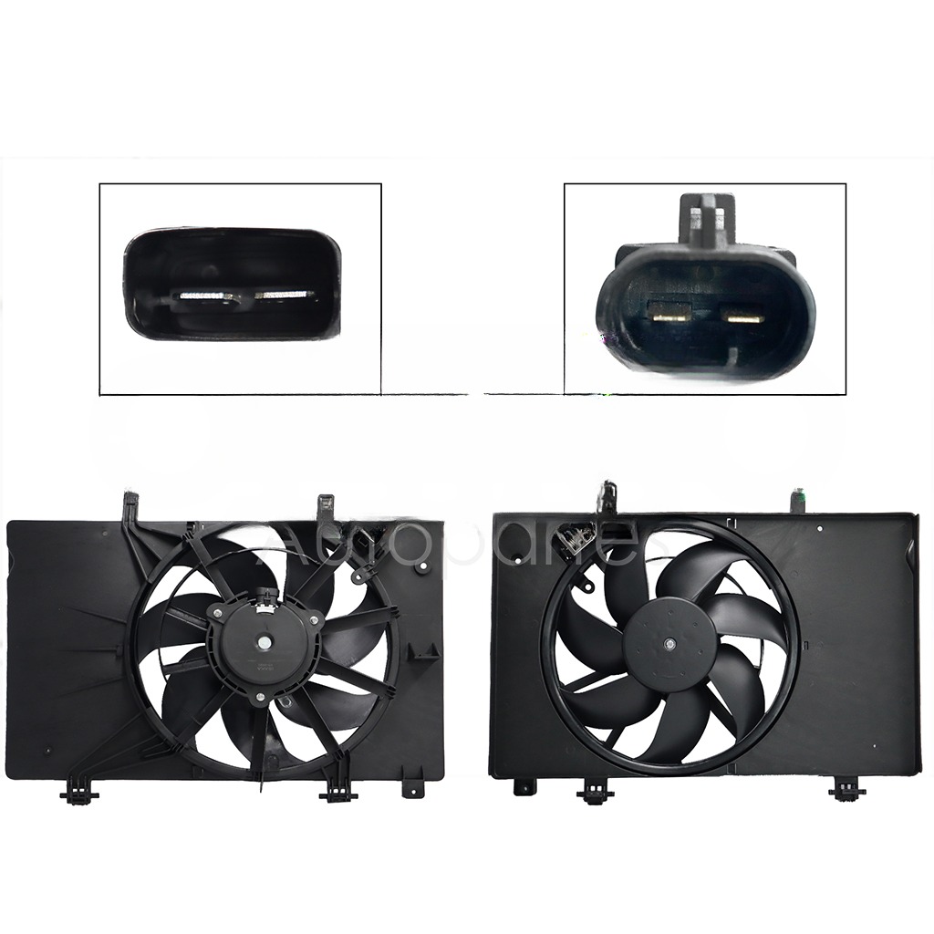 MOTOVENTILADOR COMPLETO C/AIRE C/TOLVA 2PINES C/RES 2CONECTORES (FIESTA 1.6L 11-19)