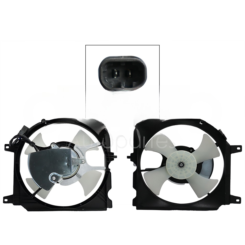 MOTOVENTILADOR COMPLETO P/AIRE ACONDICIONADO C/TOLVA 2PINES S/RES (B-14 LUCINO 96-00/TSUBAME 92-04)