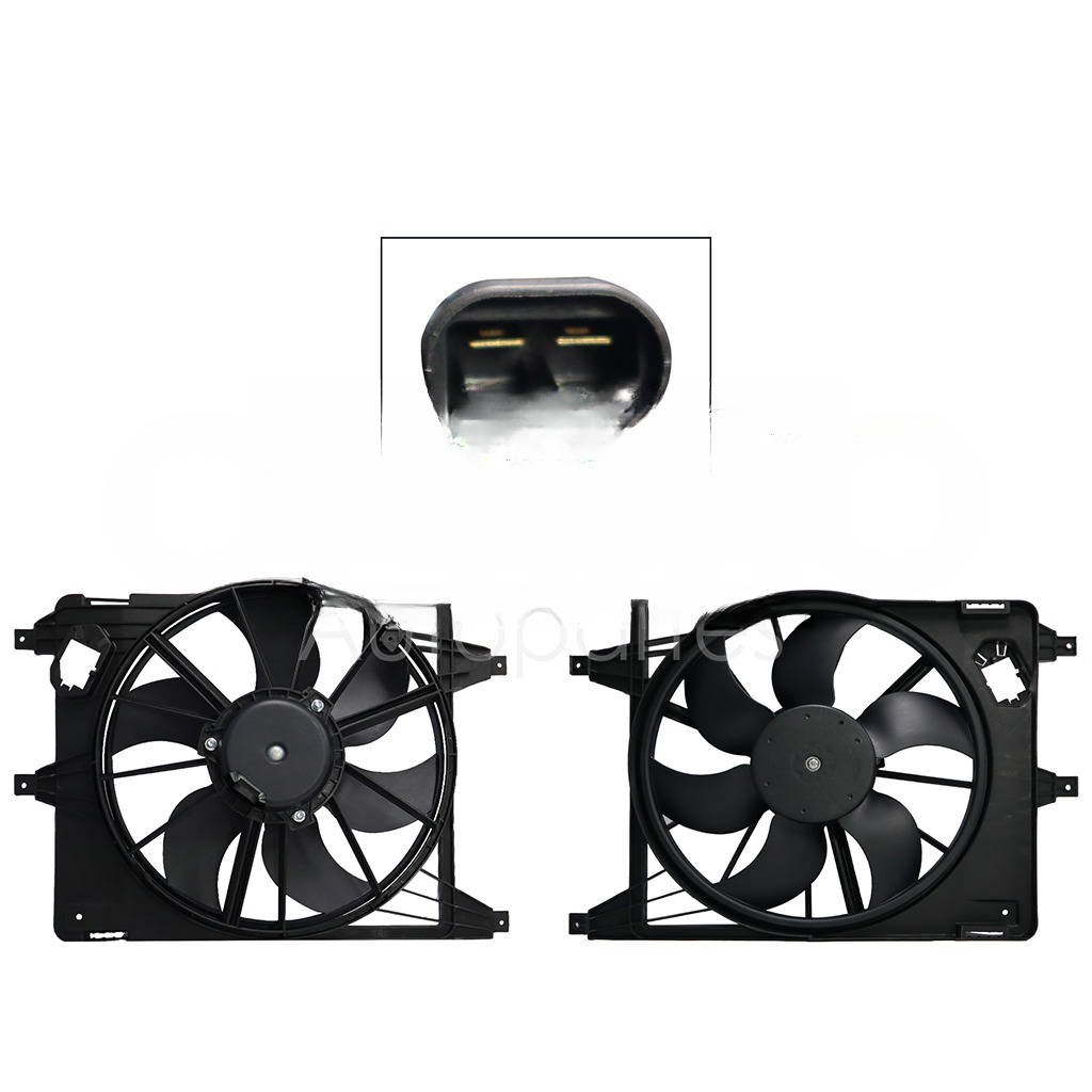 MOTOVENTILADOR COMPLETO C/AIRE C/TOLVA 2PINES S/RES (APRIO 08-10/CLIO 02-10/KANGOO 04-18)