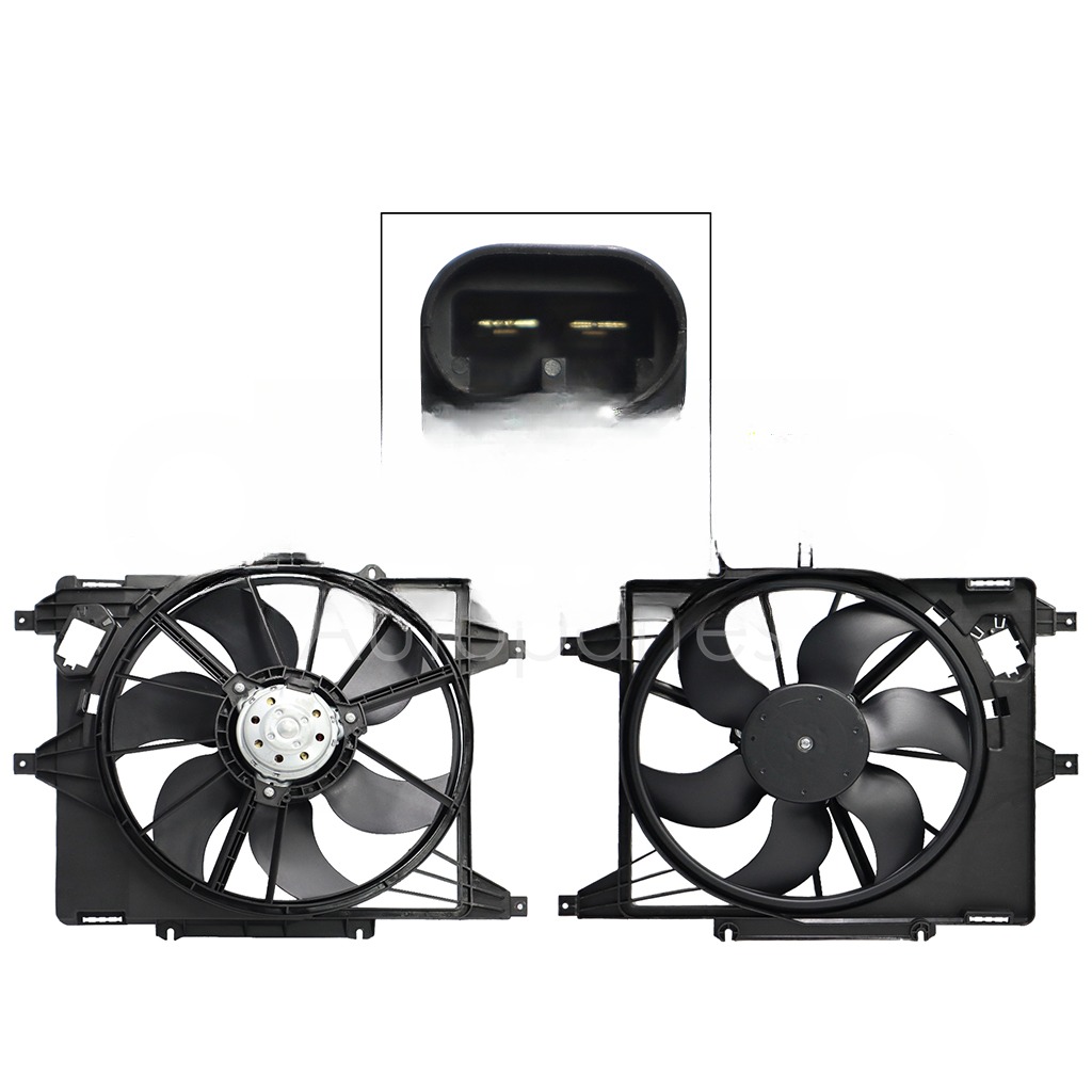 MOTOVENTILADOR COMPLETO C/AIRE C/TOLVA 2PINES S/RES (PLATINA 02-10/APRIO 08-10/CLIO 02-10)