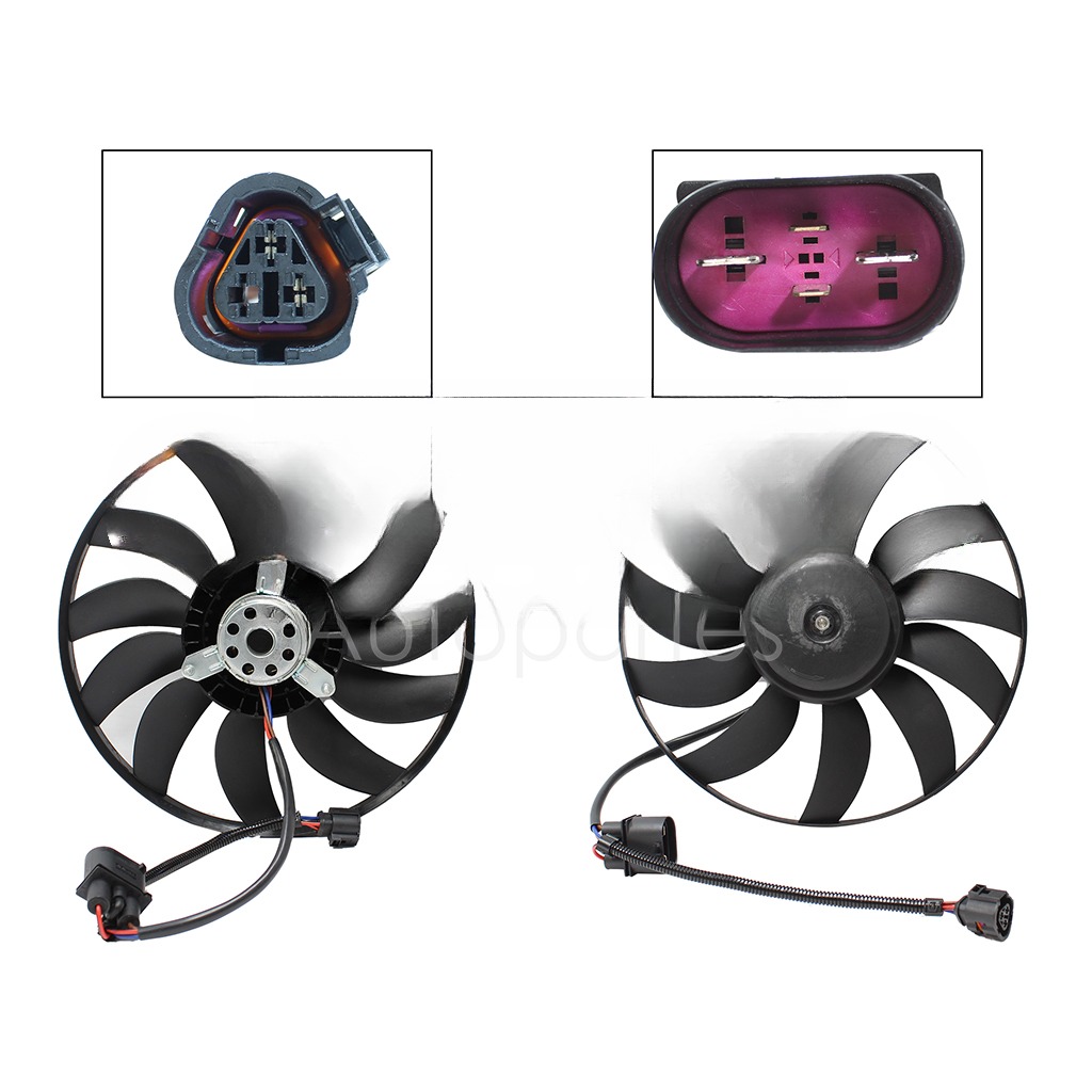 MOTOVENTILADOR P/RADIADOR S/TOLVA 2-4PINES S/RES 2CONECTORES (CADDY 2.0L 16-19) (MOTOR/ASPA)